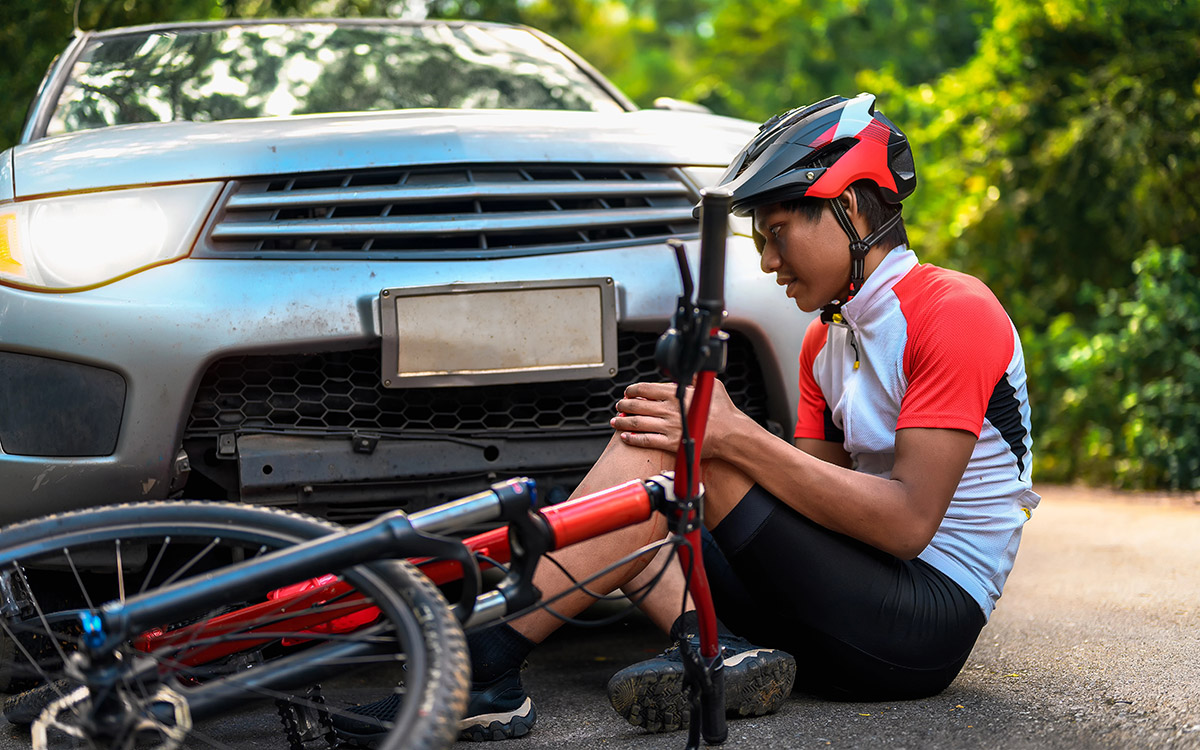 Riverside bicycle accident