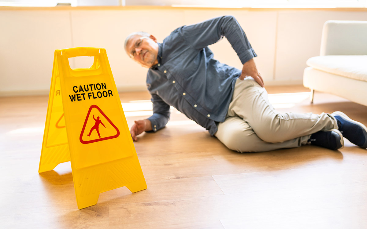 man on the floor after falling